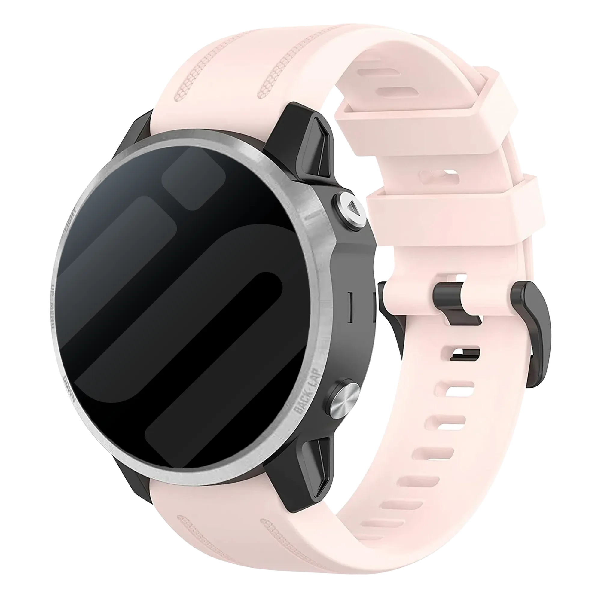 Garmin Fenix 8 - 43mm Silicone Strap (Light Pink)