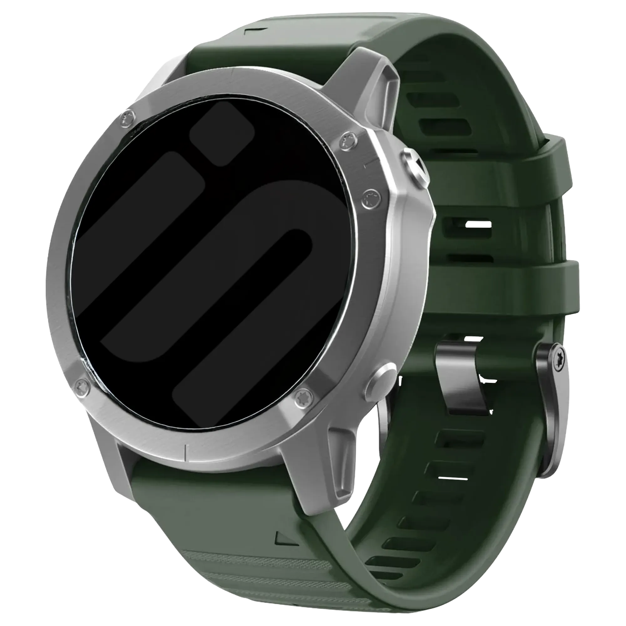 Garmin Instinct 3 - 50mm Silikonarmband (Dunkelgrün)
