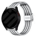 Samsung Galaxy Watch FE Luxus Stahlarmband (Silber/Schwarz)