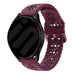 Samsung Galaxy Watch 6 - 44mm Patterned Silicone Strap (Burgundy)