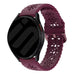Samsung Galaxy Watch 7 - 40mm Silikonarmband mit Muster (Bordeaux)