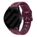 Amazfit Active 2 Gemustertes Silikonarmband (Weinrot)