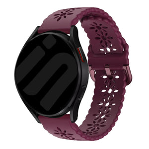 Amazfit GTR Mini Gemustertes Silikonarmband (Weinrot)