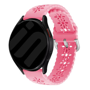 Amazfit GTS 4 Gemustertes Silikonarmband (Bright Rosa)