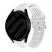 Samsung Galaxy Watch 6 Classic 47mm gemustertes Silikonarmband (Weiß)