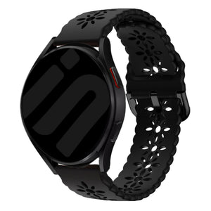 Amazfit Bip U (Pro) Gemustertes Silikonarmband (Schwarz)