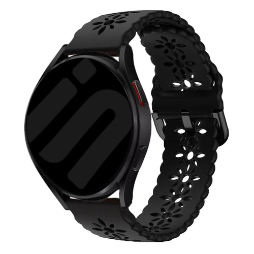 Withings Steel HR - 40mm Gemustertes Silikonarmband (Schwarz)