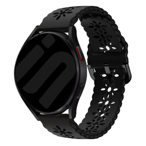 Amazfit GTS 4 Patterned Silicone Strap (Black)