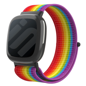 Fitbit Versa 4 Nylon Strap (Rainbow)
