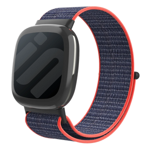 Fitbit Sense 2 Nylon Strap (Pink/Indigo)