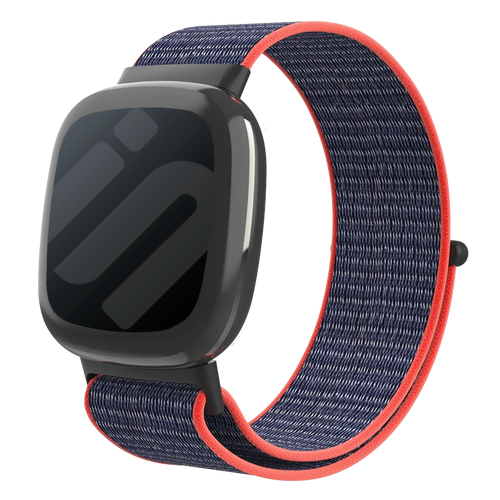 Fitbit Sense 2 Nylon Strap (Pink/Indigo)