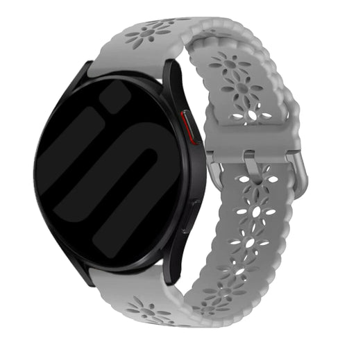 Coros Pace 2 Patterned Silicone Strap (Grey)