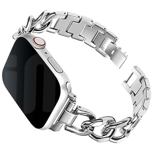 Apple Watch Stahlkettenband (Silber)