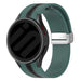 Samsung Galaxy Watch 6 - 40 mm Silikonarmband mit D-Schnalle (grün/schwarz)