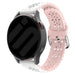 Amazfit Bip 3 (Pro) Gemustertes Silikonarmband (Weiß/Rosa)