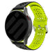 Samsung Galaxy Watch 7 - 40mm Patterned Silicone Strap (Black/Green)