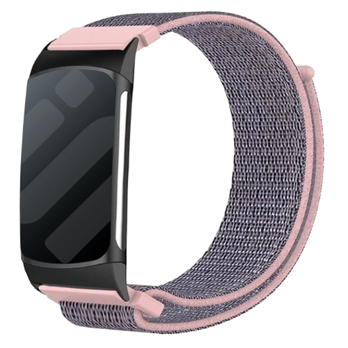 Fitbit Charge 6 Nylonarmband (Rosa)