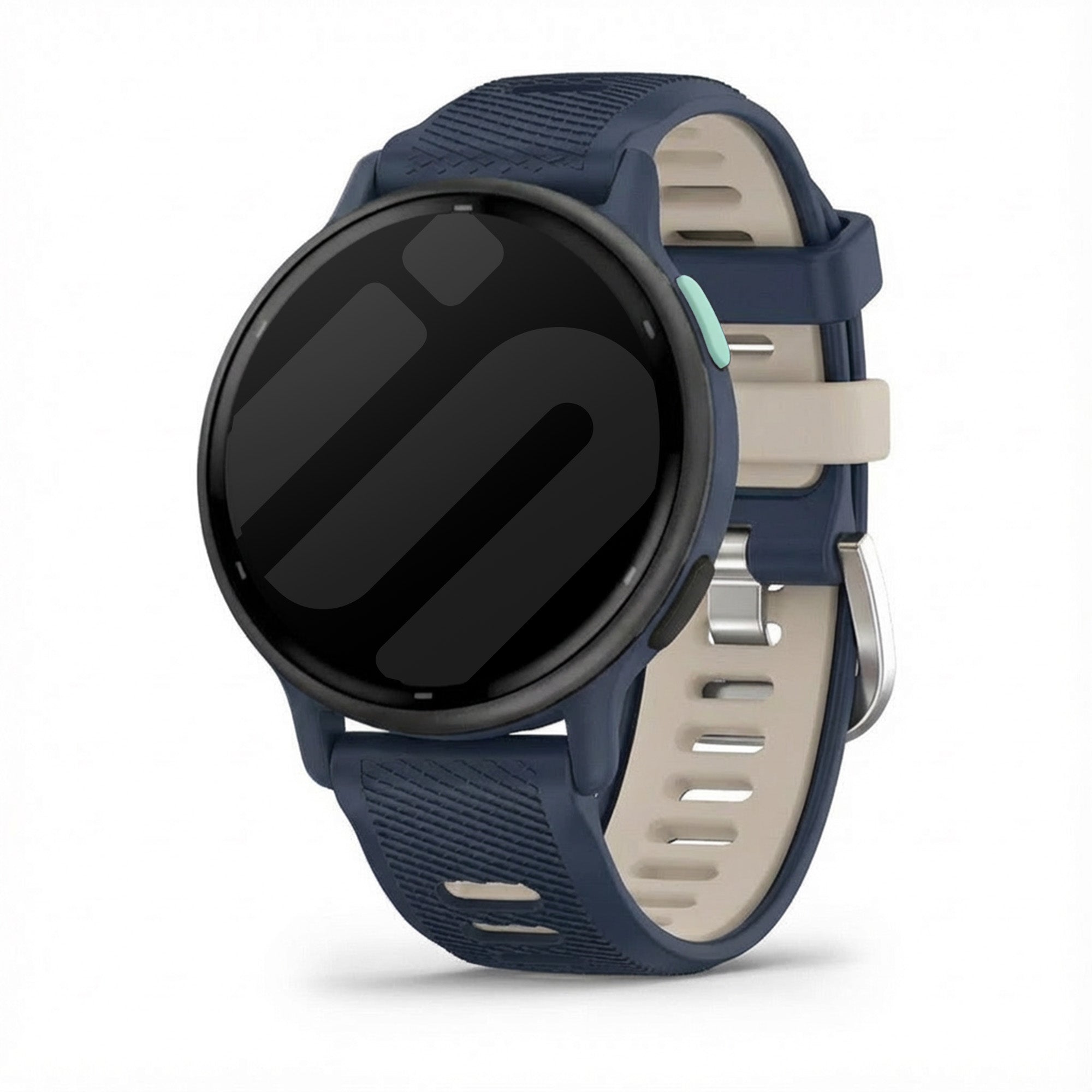 Garmin Vivoactive 5 Schnalle Sport Amrband (Dunkelblau/Beige)
