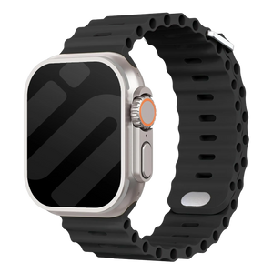 Apple Watch Ocean-Armband mit Schnappverschluss (Schwarz)