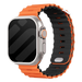 Apple Watch Ultra Ocean Armband mit Druckknopfverschluss (Orange/Schwarz)