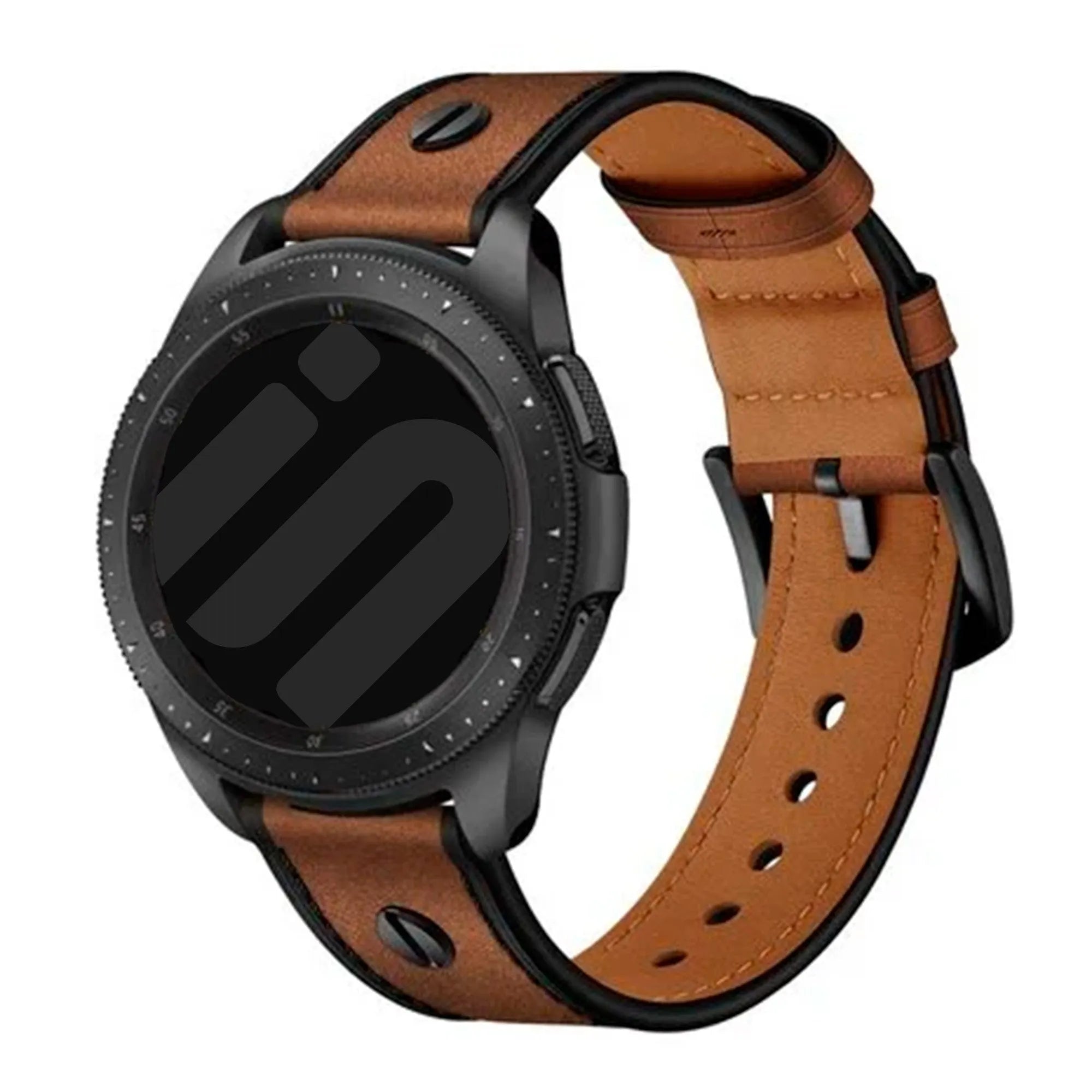 Polar Vantage M3 Lederarmband mit Schraube (Dunkelbraun)