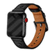 Apple Watch Lederarmband mit Schraubverschluss (Schwarz)