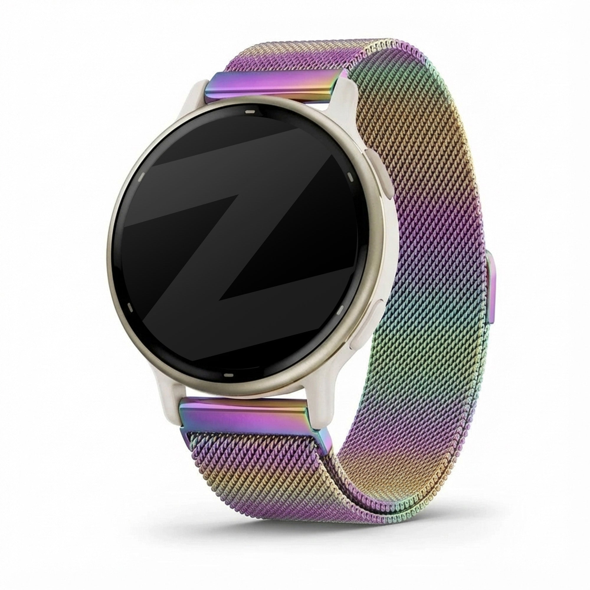 Bandz Garmin Vivoactive 5 Milanese Loop Armband (Regenbogen)