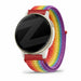 Bandz Garmin Vivoactive 5 Nylon Loop Armband (Regenbogen)