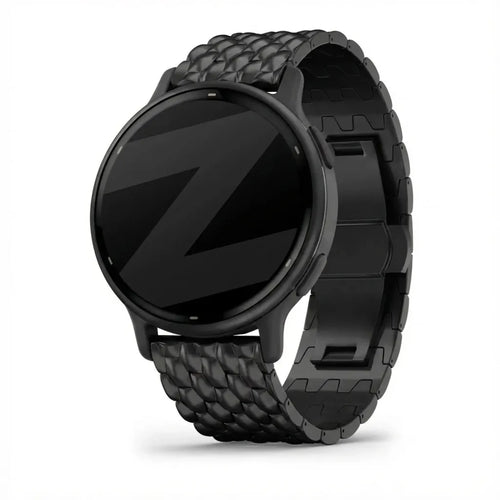 Bandz Garmin Vivoactive 5 Stahlarmband 'Dragon' (Schwarz)