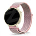 Bandz Garmin Vivoactive 6 Nylon Loop Armband (Rosa)