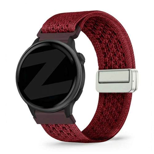 Bandz Garmin Forerunner 70 Vintage Nylon Strap (Wine Red)