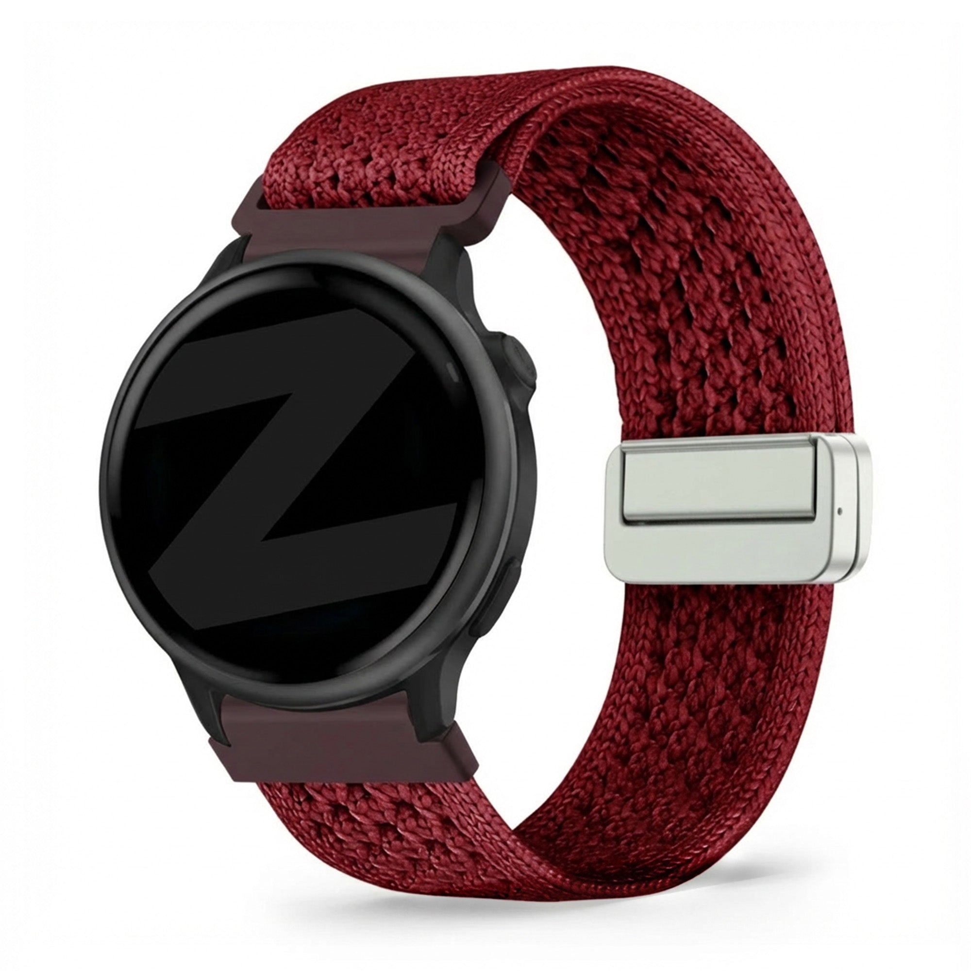 Bandz Garmin Vivoactive 6 Vintage Nylonarmband (Weinrot)