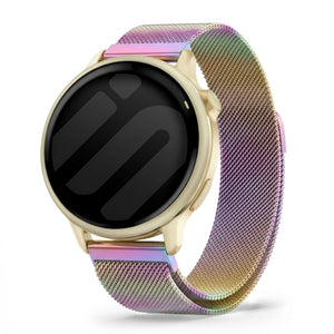 Milanese Strap, on a watch, 3/4 front view