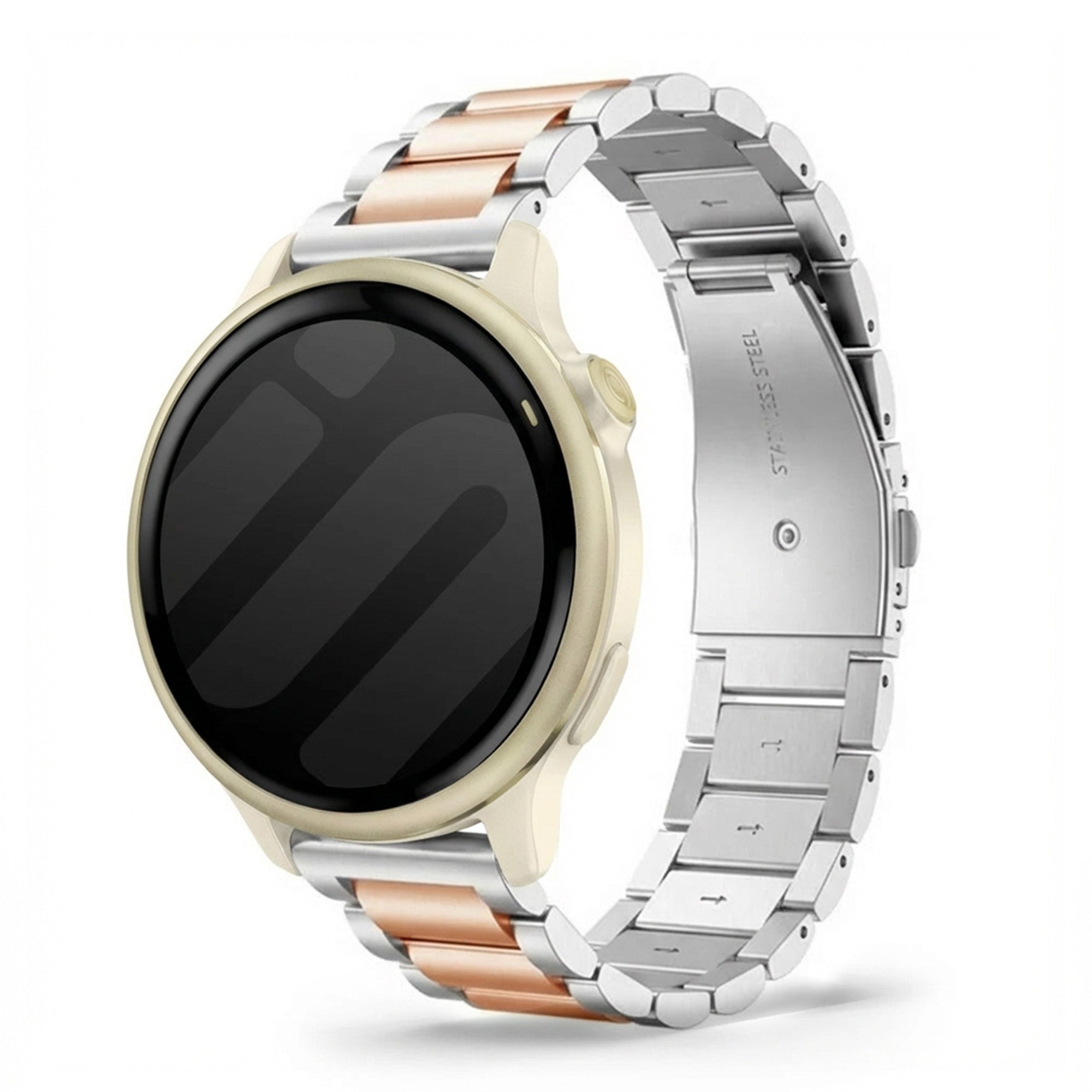 Garmin Vivoactive 6 Steel Strap (Silver/Rose Gold)