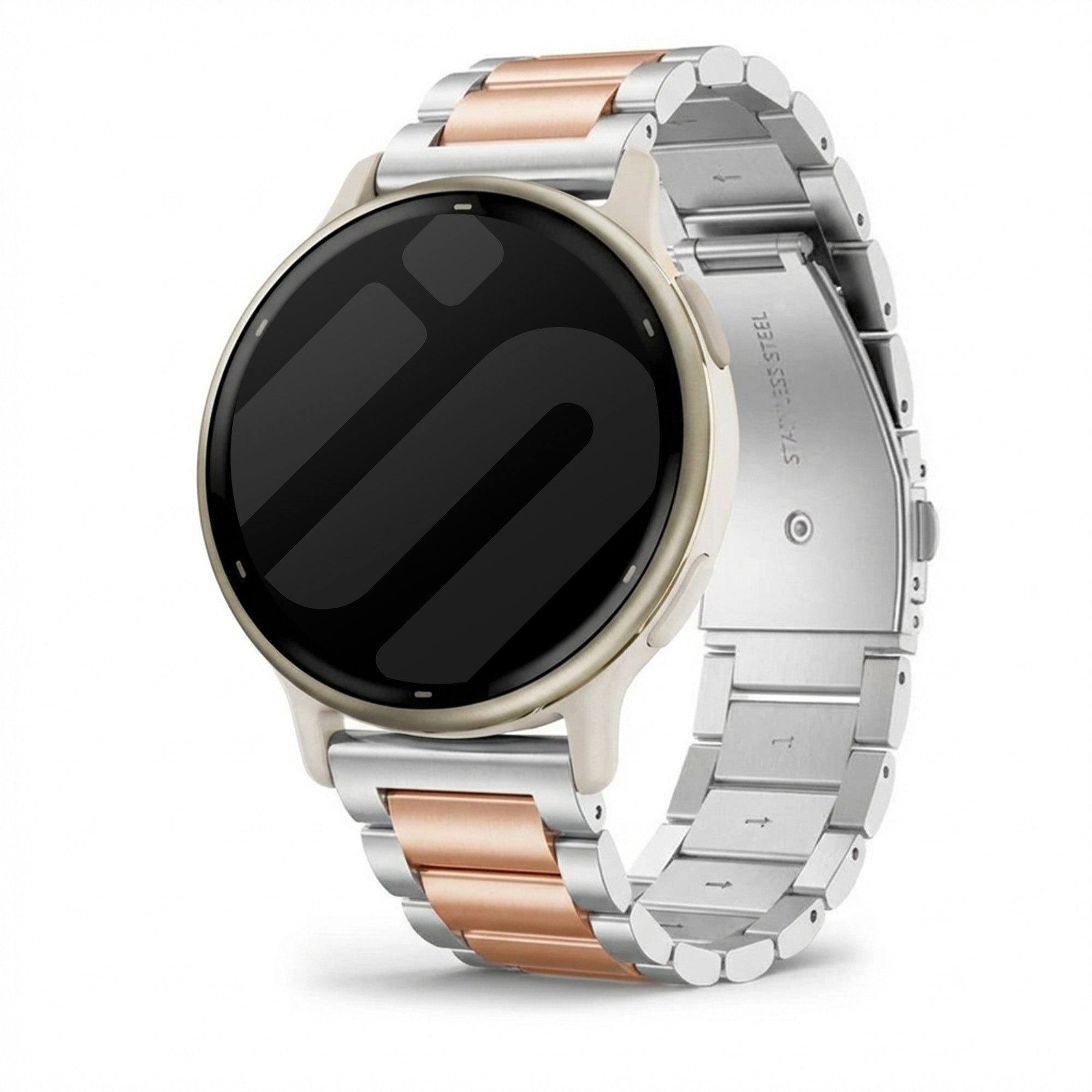 Garmin Vivoactive 5 Steel Strap (Silver/Rose Gold)