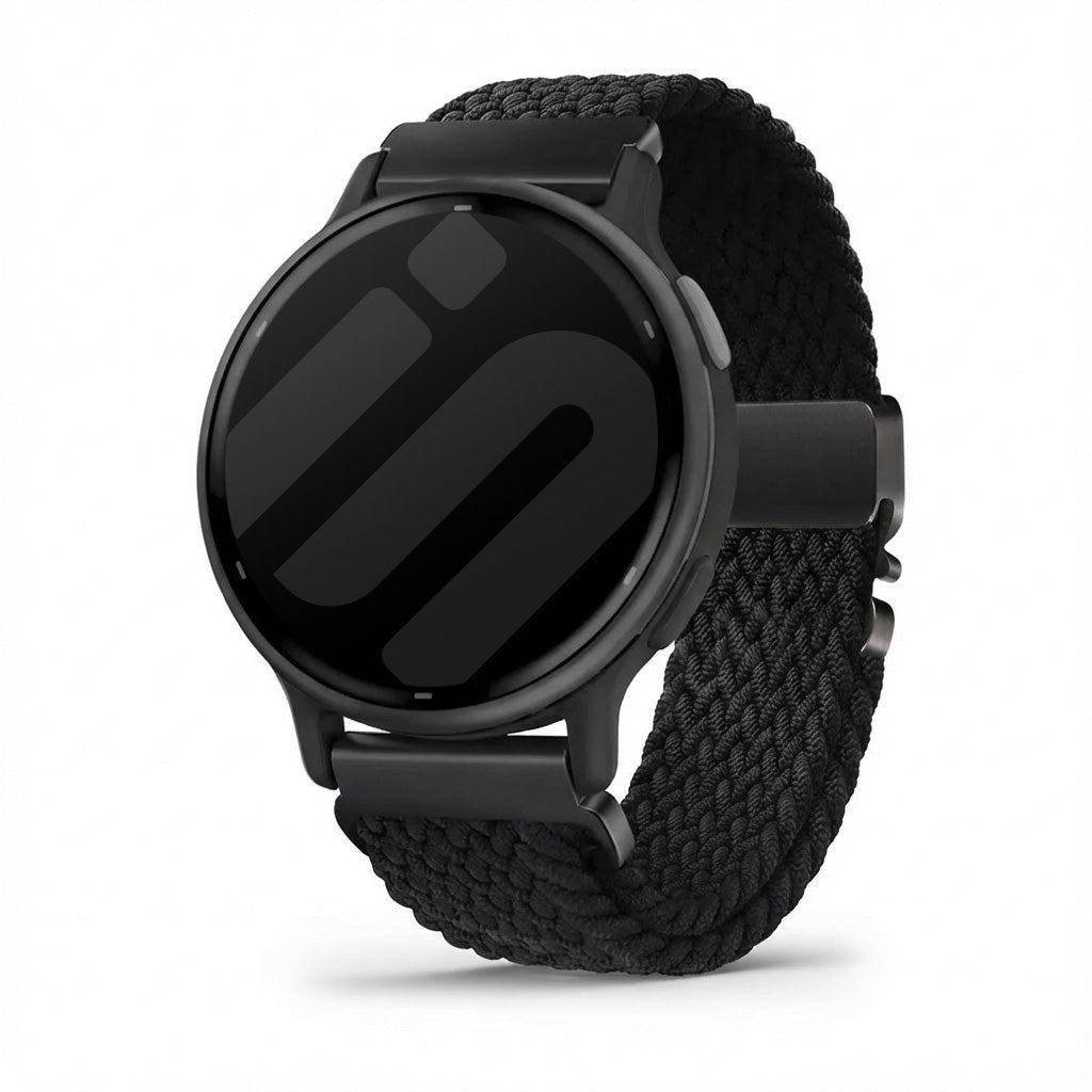 Garmin Vivoactive 5 Geflochtenes Armband mit P-Schnalle (Schwarz)