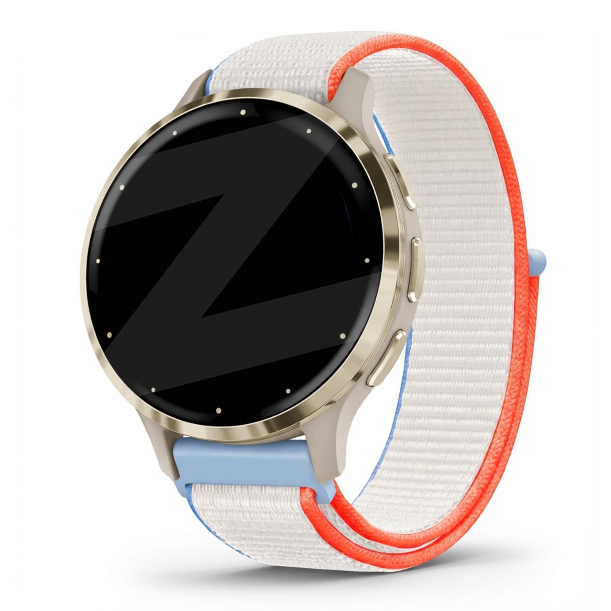 Bandz Garmin Venu 3s Nylon Loop Armband (Milk White)