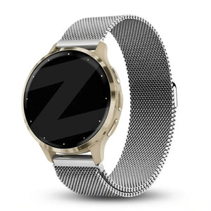 Bandz Garmin Venu 3s Milanese Loop Armband (Silber)