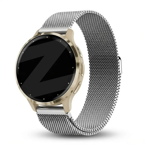 Bandz Garmin Venu 3s Milanese Loop Armband (Silber)