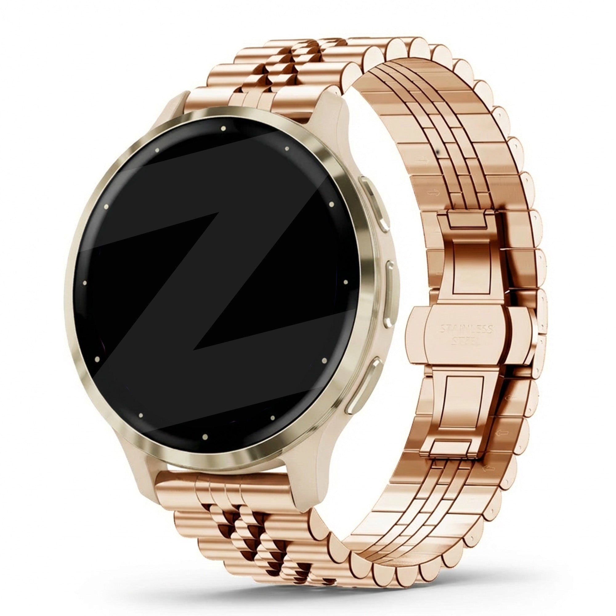 Bandz Garmin Venu 3s Stahlarmband 'Jubilee' (Roségold)