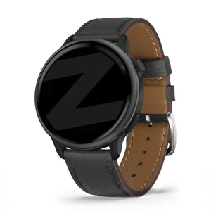Bandz Garmin Vivoactive 6 Lederarmband 'Deluxe' (Schwarz)