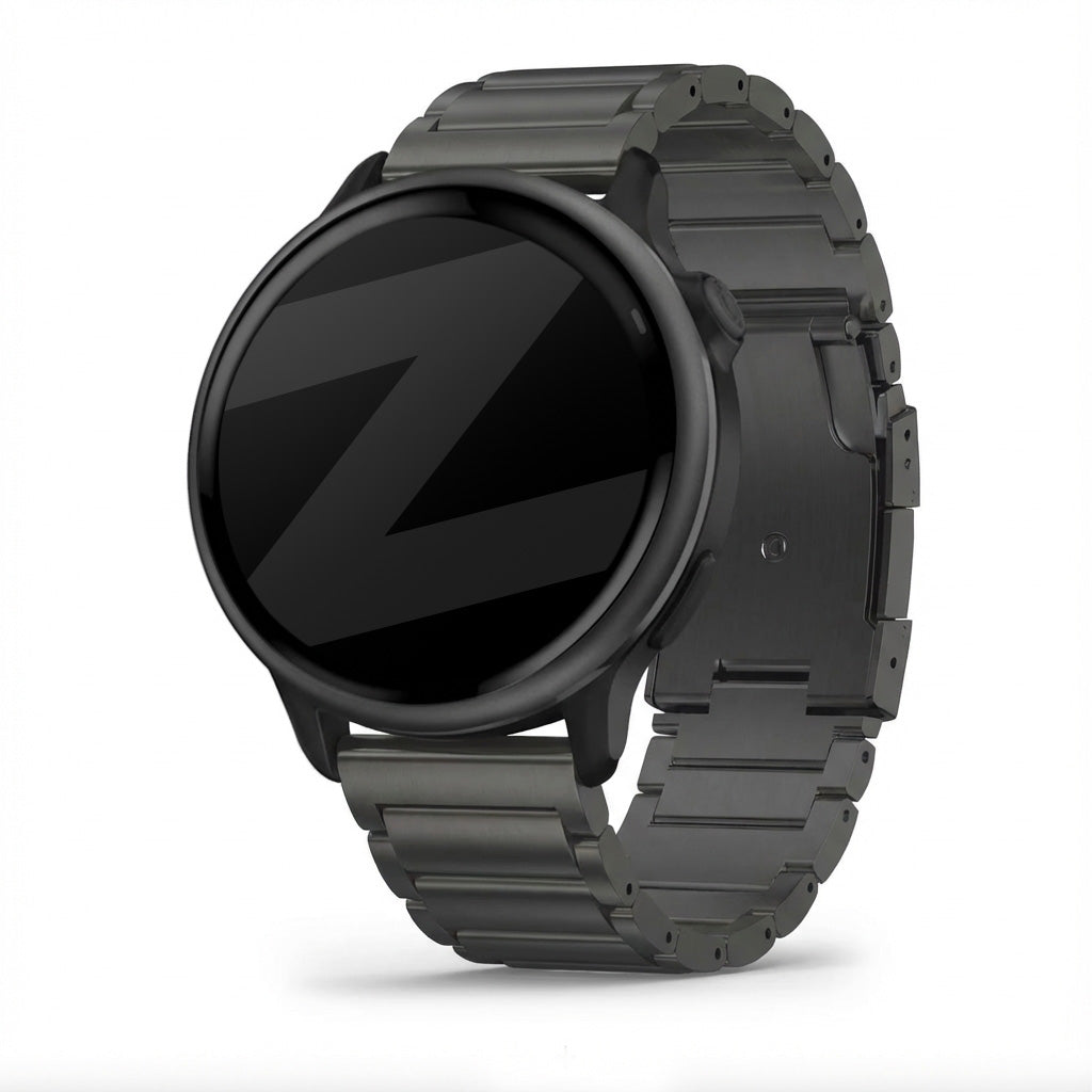 Bandz Garmin Vivoactive 6 Titan Gliederarmband (Schwarz)