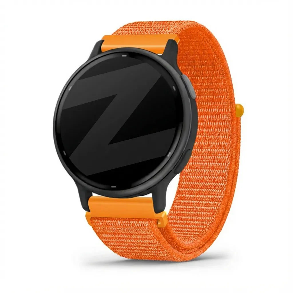 Bandz Garmin Vivoactive 5 Nylon Loop Armband (Orange)