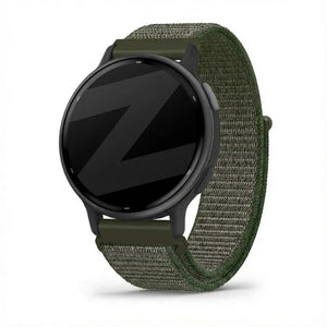 Bandz Garmin Vivoactive 5 Nylon Loop Armband (Olivgrün)