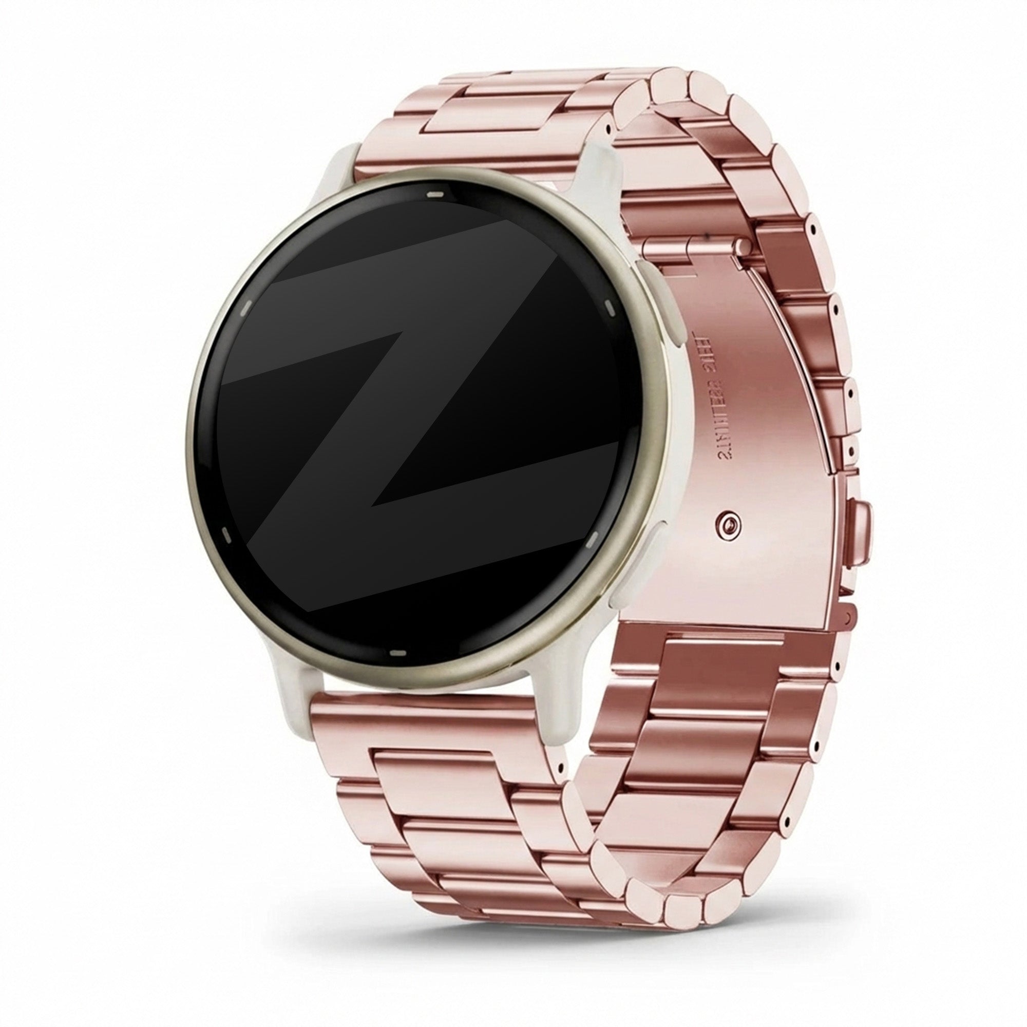 Bandz Garmin Vivoactive 5 Stahlarmband 'Classic' (Rosa)