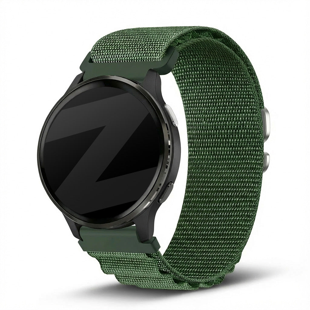 Bandz Garmin Vivoactive 5 Alpine Nylonarmband (Grün)
