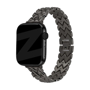 Bandz Apple Watch Metallarmband 'V-Type' (Schwarz)