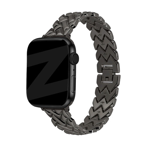 Bandz Apple Watch Metallarmband 'V-Type' (Schwarz)