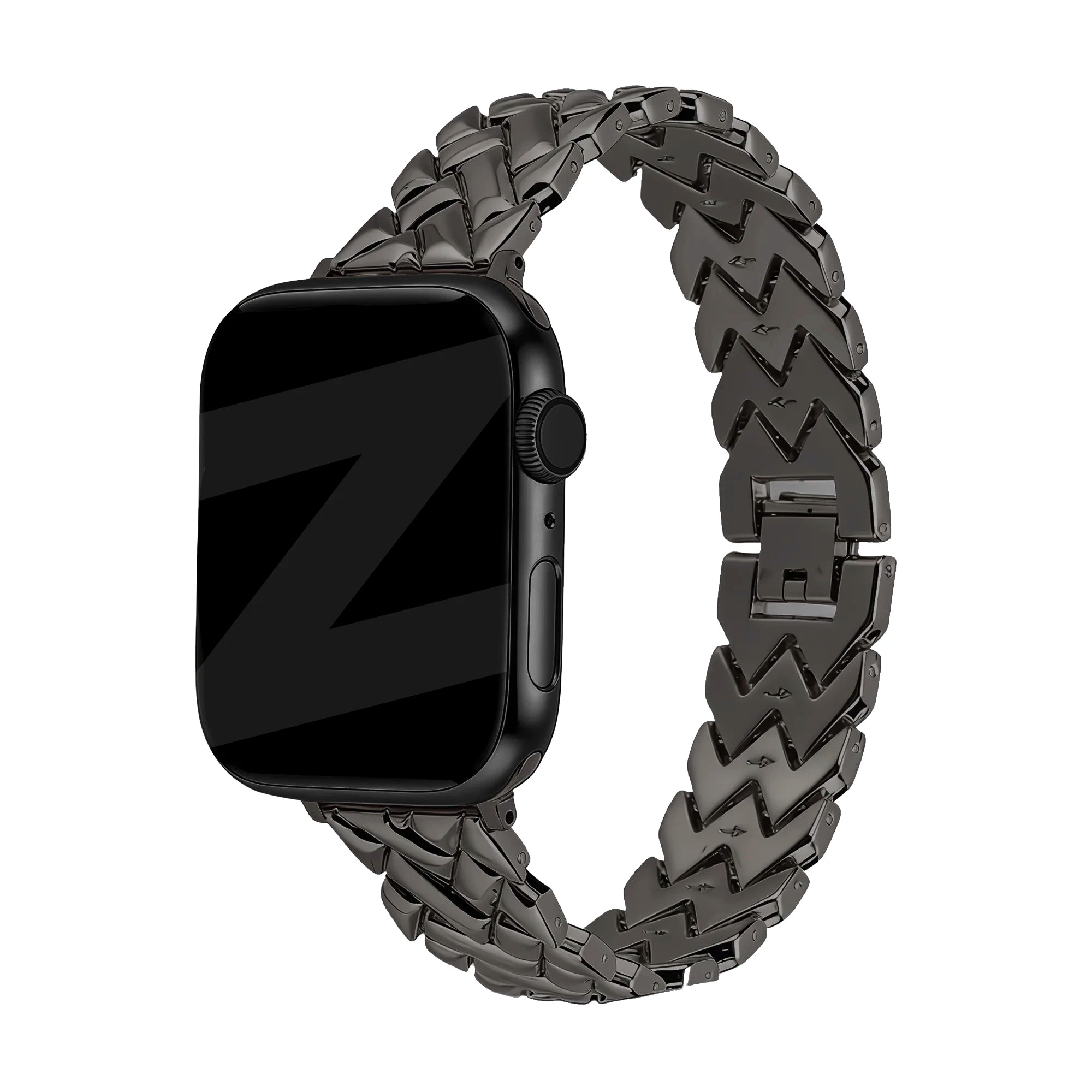 Bandz Apple Watch Metallarmband 'V-Type' (Schwarz)