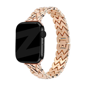 Bandz Apple Watch Metallarmband 'V-Type' (Roségold)